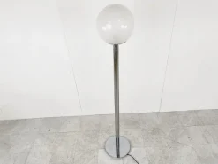 Outlet Pamono Vintage Chrome and Glass Floor Lamp, 1970s
