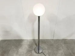 Outlet Pamono Vintage Chrome and Glass Floor Lamp, 1970s