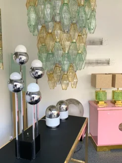 Clearance Pamono Vintage Chrome Ball Lamp by Robert Sonneman, 1970s