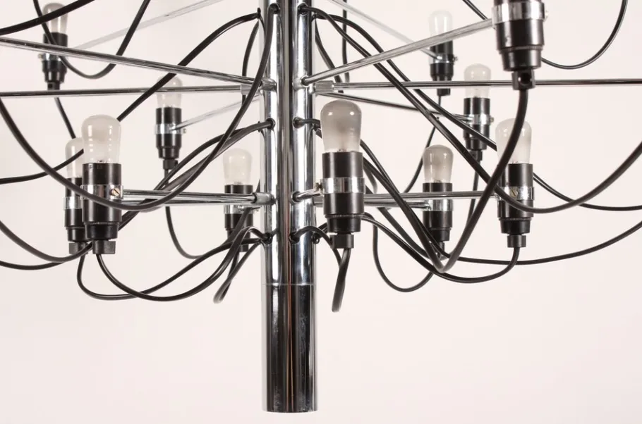 Sale Pamono Vintage Chrome Model 2097 30-Arm Chandelier by Gino Sarfatti for Flos, 1980s
