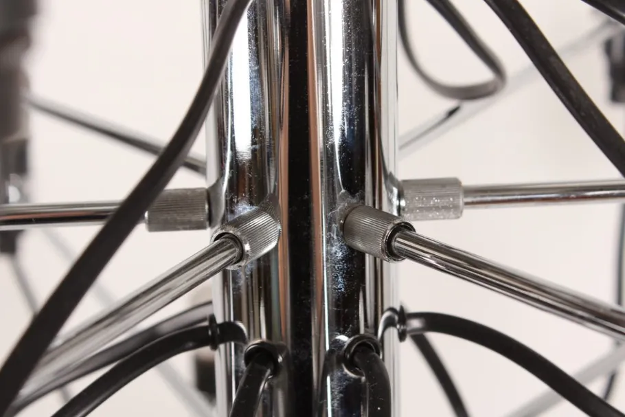 Sale Pamono Vintage Chrome Model 2097 30-Arm Chandelier by Gino Sarfatti for Flos, 1980s