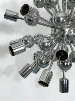 Sale Pamono Vintage Chrome Sputnik Chandelier from Reggiani, Italy, 1970s