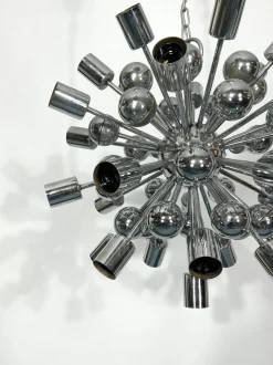Sale Pamono Vintage Chrome Sputnik Chandelier from Reggiani, Italy, 1970s