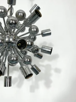 Sale Pamono Vintage Chrome Sputnik Chandelier from Reggiani, Italy, 1970s