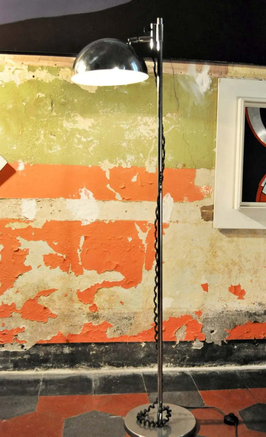 Pamono Vintage Chromed Lamp by Goffredo Reggiani for Reggiani