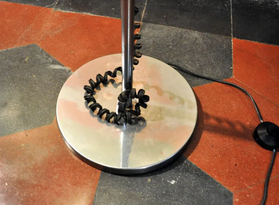 Pamono Vintage Chromed Lamp by Goffredo Reggiani for Reggiani