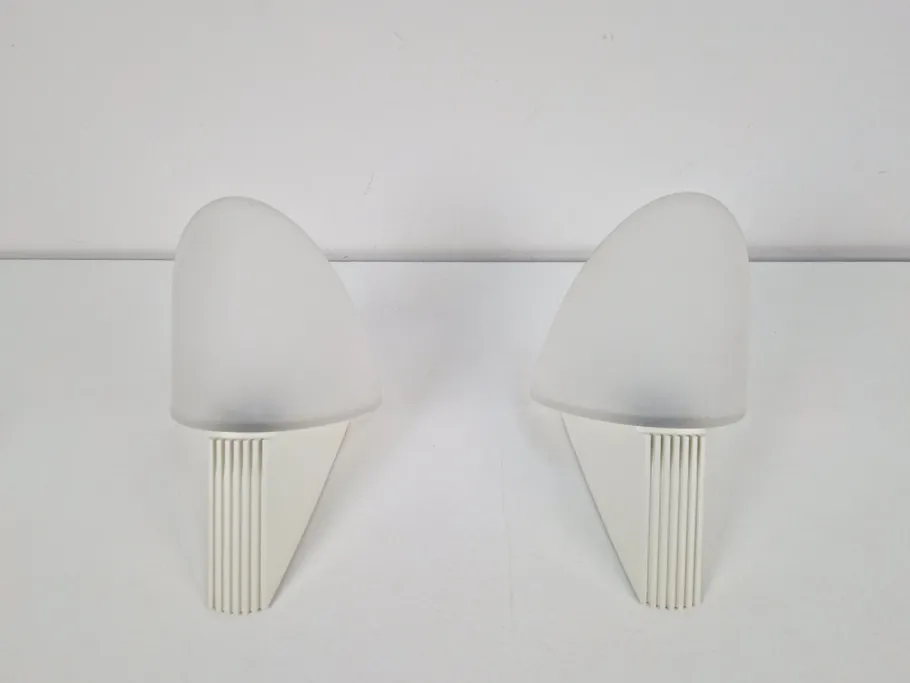 Clearance Pamono Vintage Cielo Wall Lamps from Lumiance Glass, Italy, 1980s, Set of 2