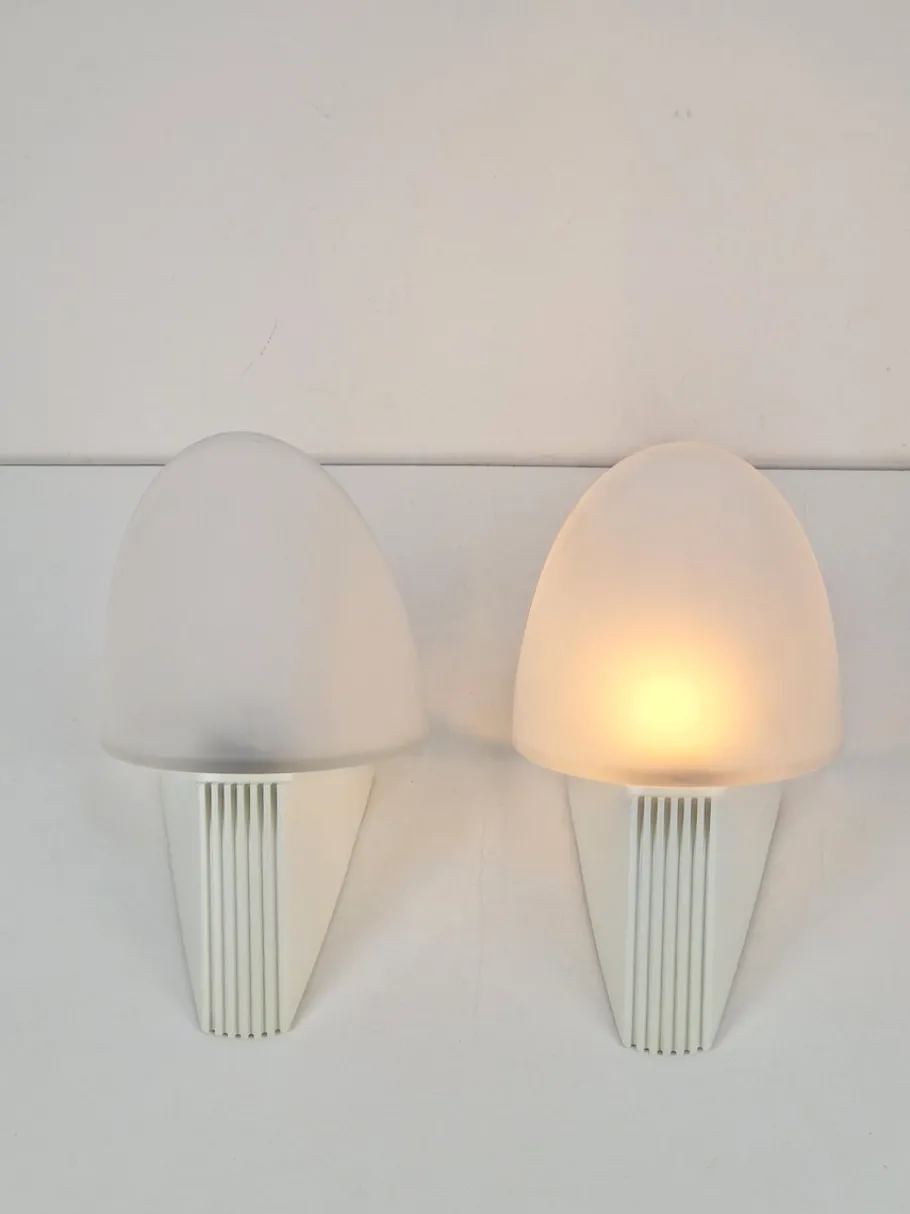 Clearance Pamono Vintage Cielo Wall Lamps from Lumiance Glass, Italy, 1980s, Set of 2