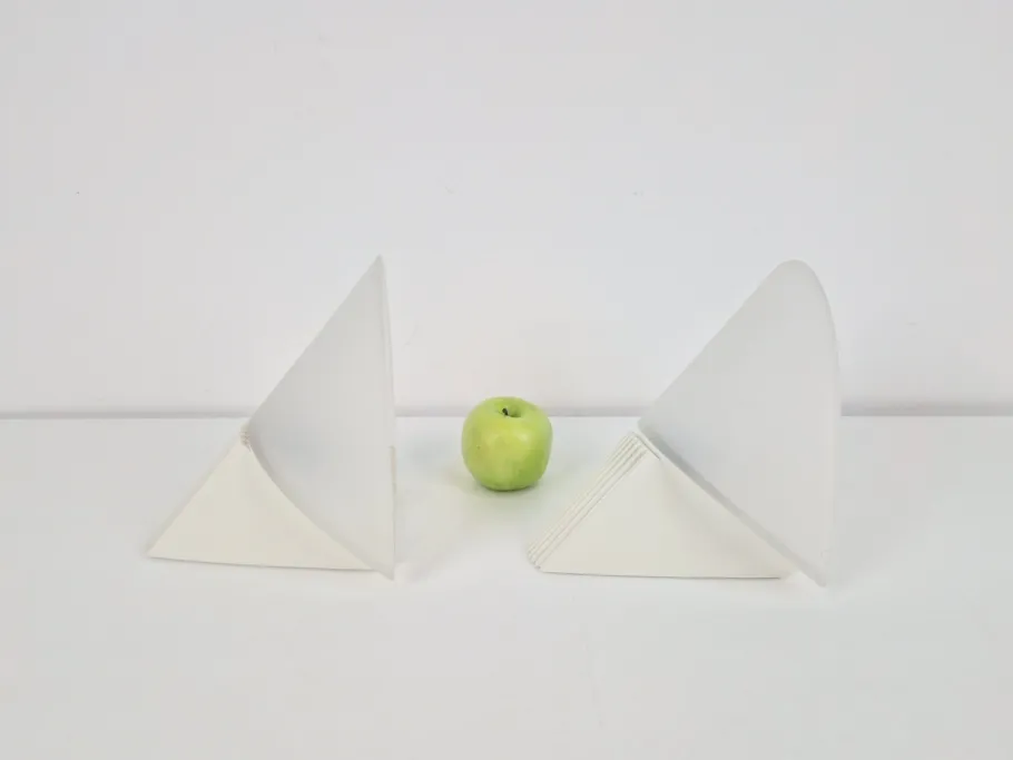 Clearance Pamono Vintage Cielo Wall Lamps from Lumiance Glass, Italy, 1980s, Set of 2