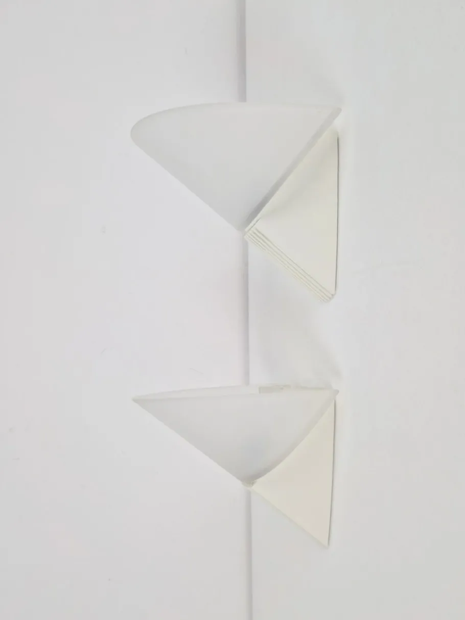 Clearance Pamono Vintage Cielo Wall Lamps from Lumiance Glass, Italy, 1980s, Set of 2