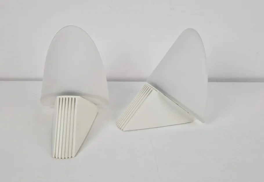 Clearance Pamono Vintage Cielo Wall Lamps from Lumiance Glass, Italy, 1980s, Set of 2