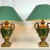 Discount Pamono Vintage Classic Baroque-Style Painted Ceramic Urn Table Lamps, Set of 2