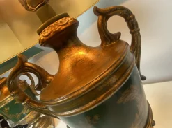 Discount Pamono Vintage Classic Baroque-Style Painted Ceramic Urn Table Lamps, Set of 2