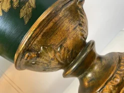 Discount Pamono Vintage Classic Baroque-Style Painted Ceramic Urn Table Lamps, Set of 2