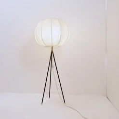 New Pamono Vintage Cocoon Tripod Floor Lamp by Achille Castiglioni, 1960s