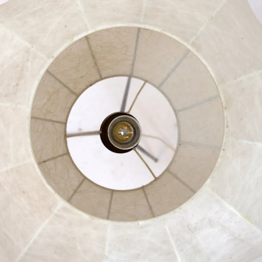 New Pamono Vintage Cocoon Tripod Floor Lamp by Achille Castiglioni, 1960s