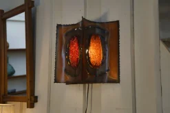 New Pamono Vintage Copper and Resin Wall Light from Accolay, 1950s