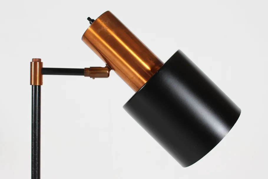 Outlet Pamono Vintage Copper Floor Lamp Model Studio by Jo Hammerborg for Fog & Mørup, Denmark, 1960s