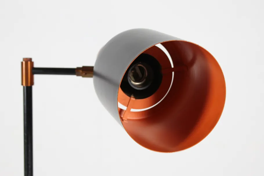 Outlet Pamono Vintage Copper Floor Lamp Model Studio by Jo Hammerborg for Fog & Mørup, Denmark, 1960s