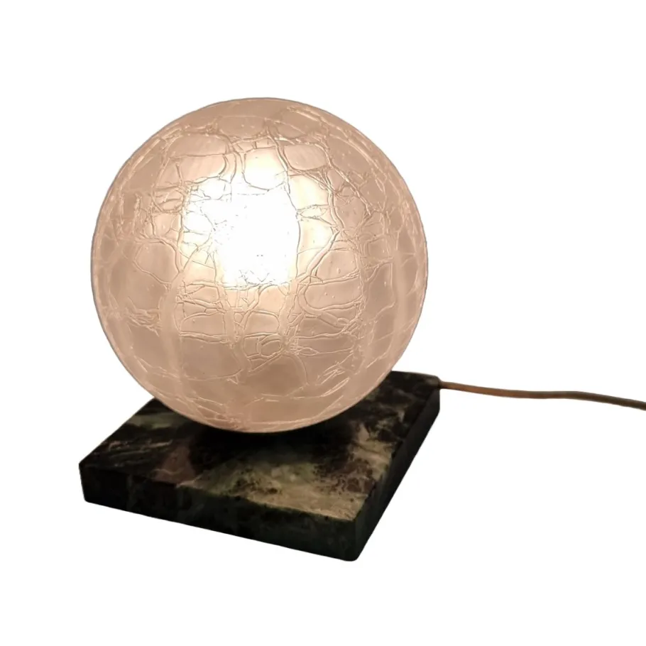 Sale Pamono Vintage Crackle Marble Lamp, 1970s