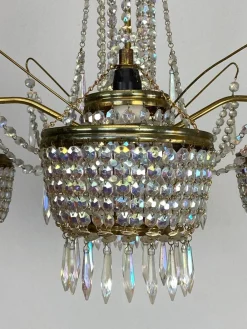 Clearance Pamono Vintage Crystal Chandelier, 1960s
