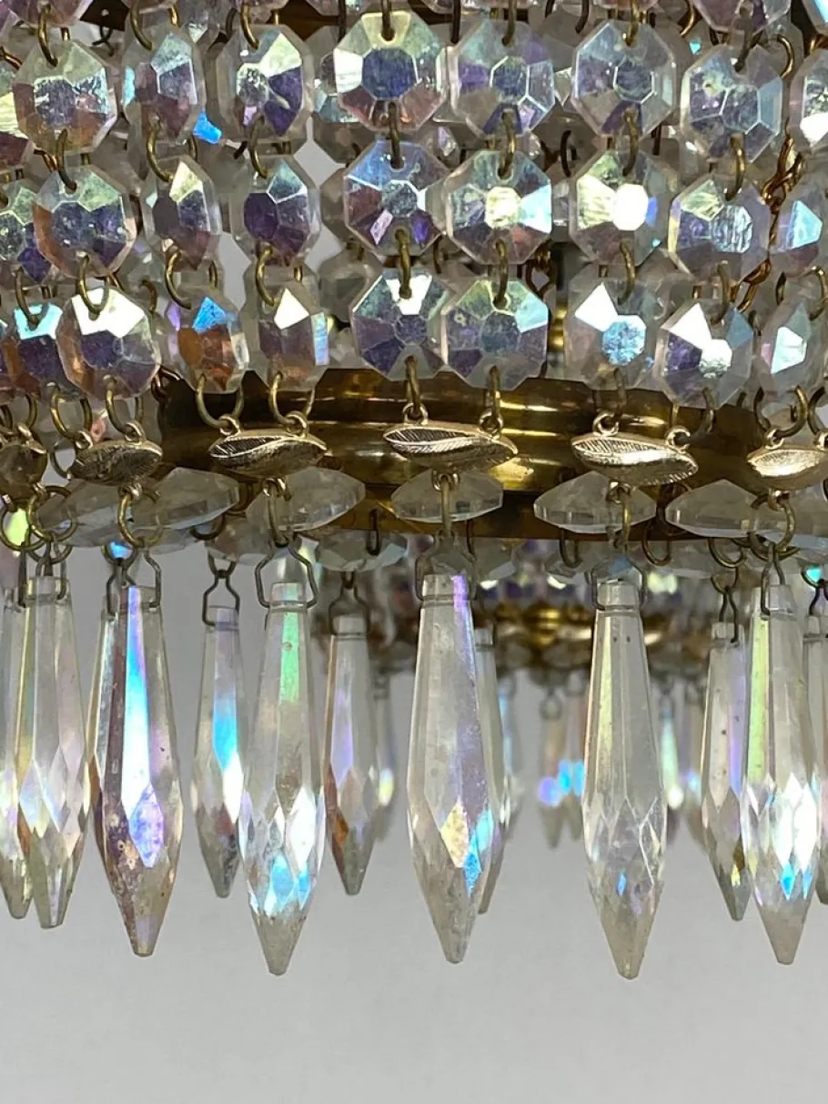 Clearance Pamono Vintage Crystal Chandelier, 1960s