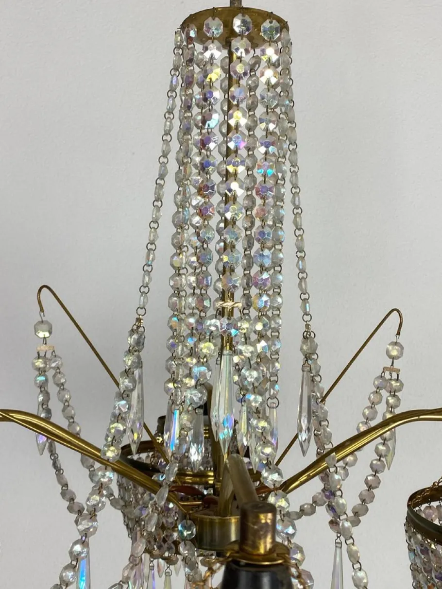 Clearance Pamono Vintage Crystal Chandelier, 1960s