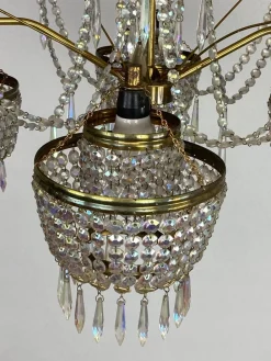 Clearance Pamono Vintage Crystal Chandelier, 1960s