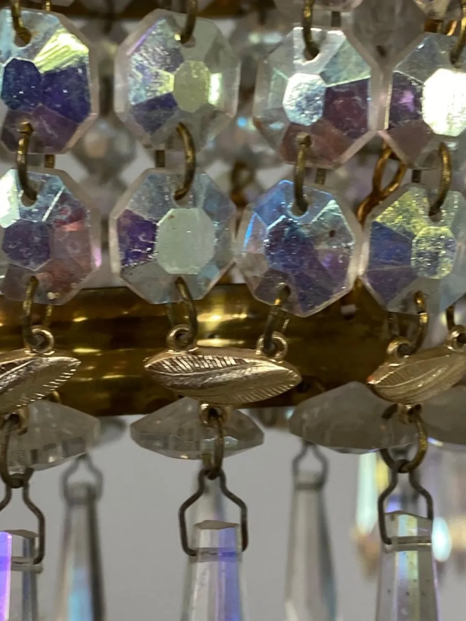 Clearance Pamono Vintage Crystal Chandelier, 1960s