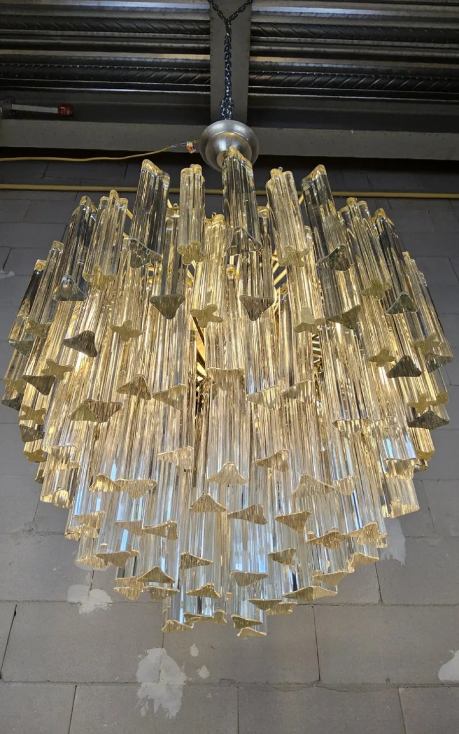Clearance Pamono Vintage Crystal Chandelier by Paolo Venini for Venini, 1960s