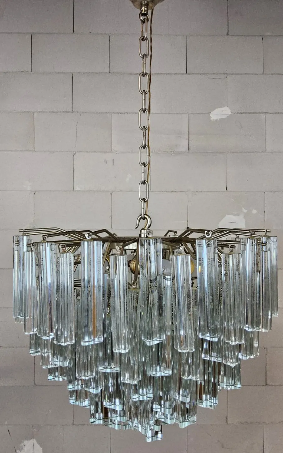 Clearance Pamono Vintage Crystal Chandelier by Paolo Venini for Venini, 1960s