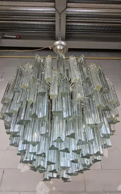 Clearance Pamono Vintage Crystal Chandelier by Paolo Venini for Venini, 1960s