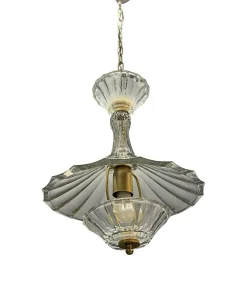 Discount Pamono Vintage Crystal Pendant Light from Caldier, Italy, 1970s