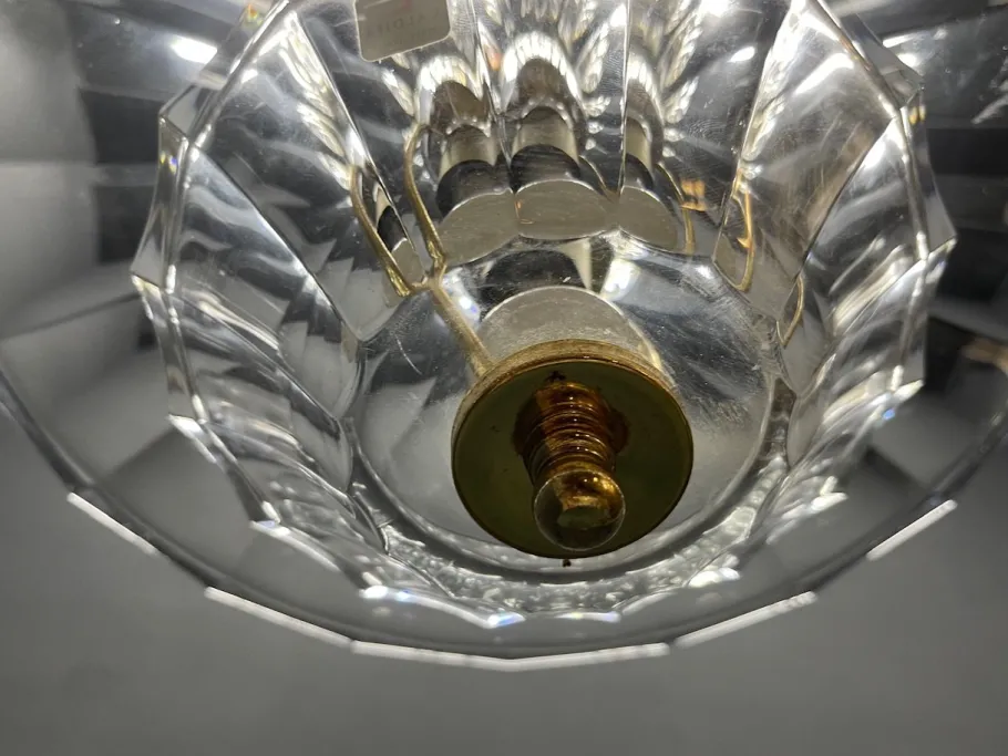 Discount Pamono Vintage Crystal Pendant Light from Caldier, Italy, 1970s