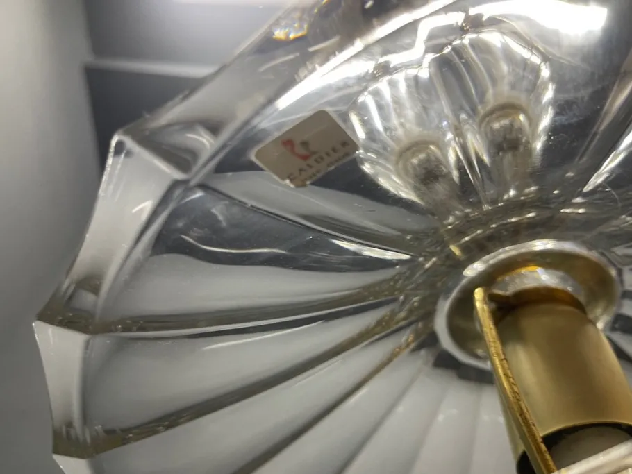 Discount Pamono Vintage Crystal Pendant Light from Caldier, Italy, 1970s