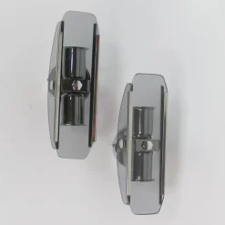 Best Pamono Vintage Crystal Wall Lights, 1970s, Set of 2