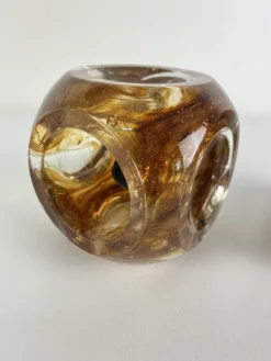 Clearance Pamono Vintage Cubic Murano Glass Wall Lamps, 1970s, Set of 2