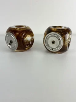 Clearance Pamono Vintage Cubic Murano Glass Wall Lamps, 1970s, Set of 2