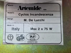 Clearance Pamono Vintage Cyclos Wall Lamp by Michele De Lucchi for Artemide, Italy, 1980s