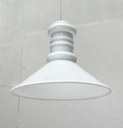 Hot Pamono Vintage Danish Apotekerpendel Glass Pendant Lamp by Sidse Werner for Holmegaard