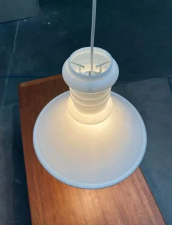 Hot Pamono Vintage Danish Apotekerpendel Glass Pendant Lamp by Sidse Werner for Holmegaard