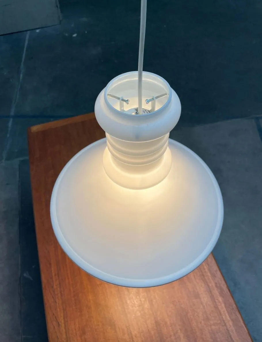 Hot Pamono Vintage Danish Apotekerpendel Glass Pendant Lamp by Sidse Werner for Holmegaard