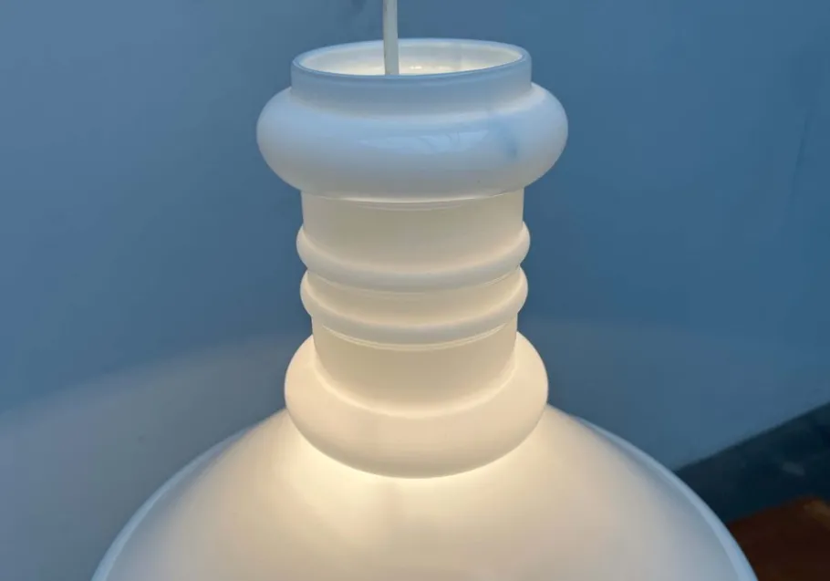 Hot Pamono Vintage Danish Apotekerpendel Glass Pendant Lamp by Sidse Werner for Holmegaard