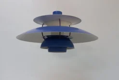 Discount Pamono Vintage Danish Blue Ceiling Pendant PH5 by Poul Henningsen for Louis Poulsen, 1960s