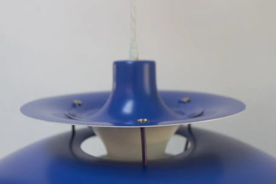 Discount Pamono Vintage Danish Blue Ceiling Pendant PH5 by Poul Henningsen for Louis Poulsen, 1960s