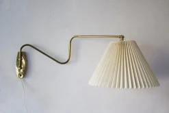 Pamono Vintage Danish Brass Wall Lamp, 1950s