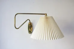 Pamono Vintage Danish Brass Wall Lamp, 1950s