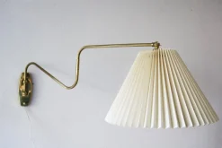 Pamono Vintage Danish Brass Wall Lamp, 1950s