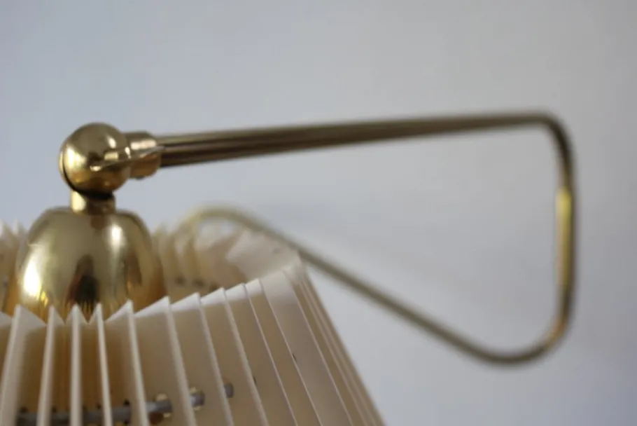 Pamono Vintage Danish Brass Wall Lamp, 1950s