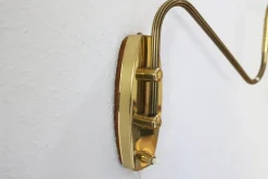 Pamono Vintage Danish Brass Wall Lamp, 1950s